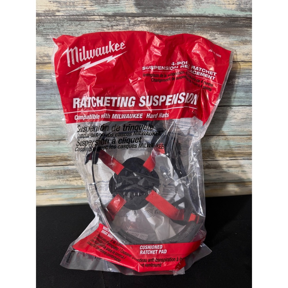 Milwaukee Hard Hat Suspension OSFM Black NEW‎ 4-Point Ratchet 48-73-1095